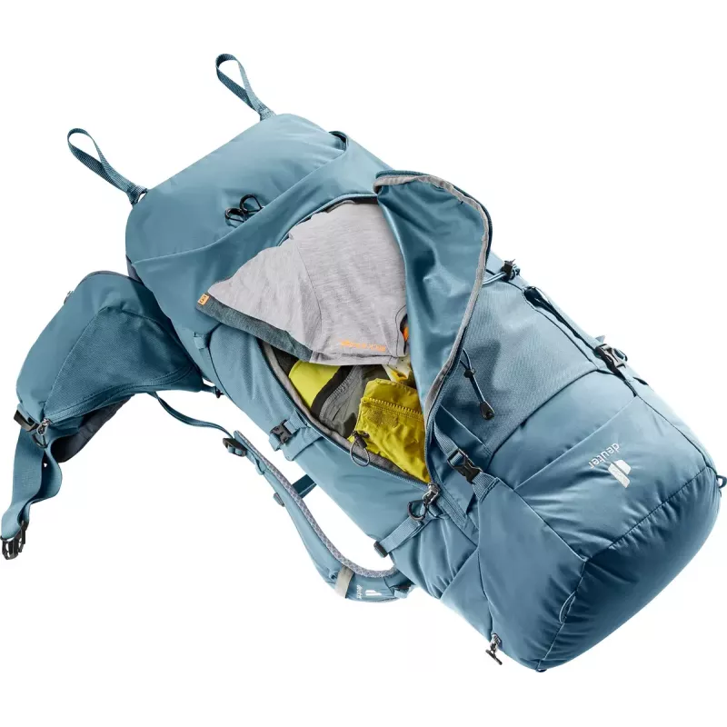 Batoh DEUTER Aircontact Core 60+10, vnútorný rám, 60 l (+10 l), 2,31 kg, modrý