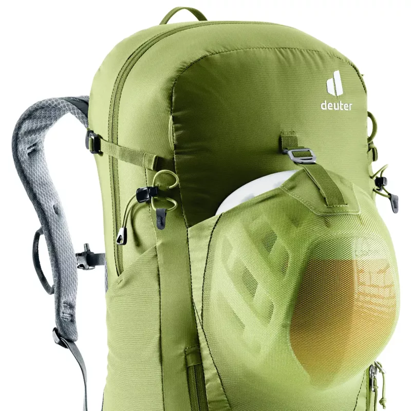 Turistický batoh DEUTER Trail Pro 33 — 33 l, polyamid, pláštenka, vetranie, bedrový pás
