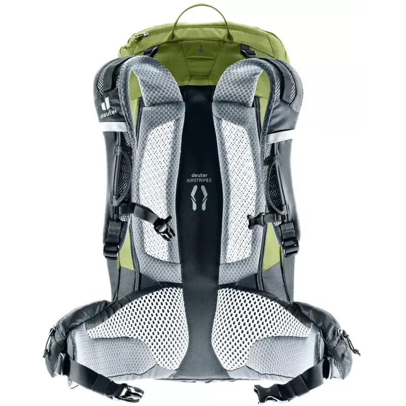 Turistický batoh DEUTER Trail Pro 33 — 33 l, polyamid, pláštenka, vetranie, bedrový pás