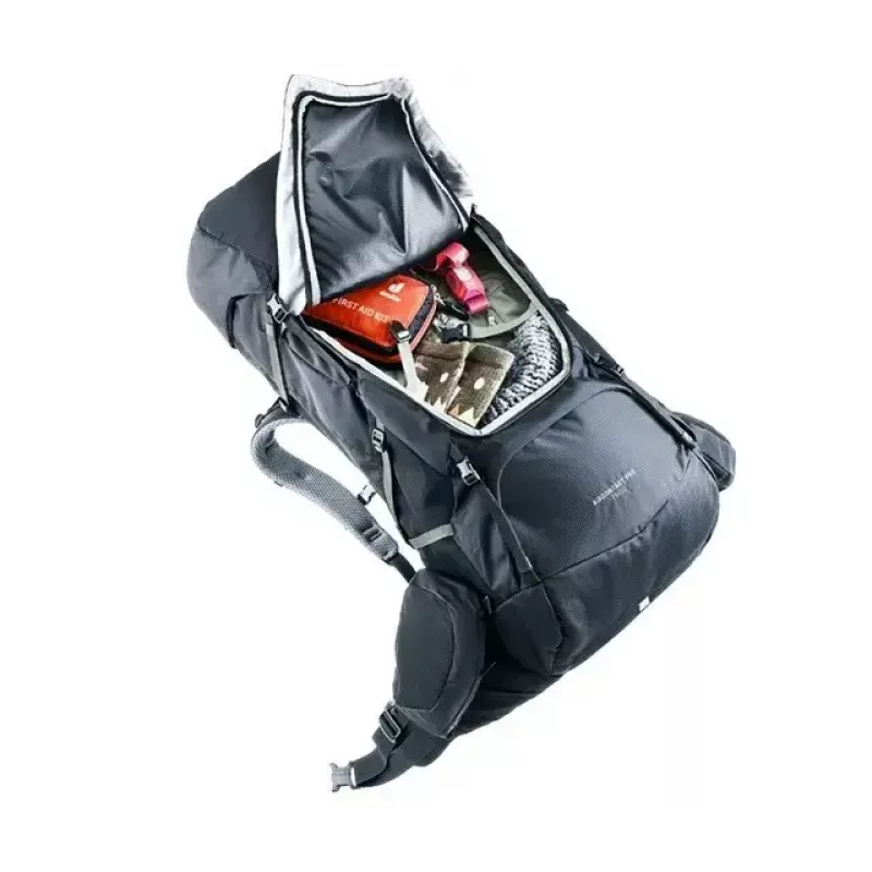 Batoh DEUTER Aircontact Pro 75+10 — objem 75+10 l, čierny, odolný vodoodpudivý