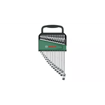 Bosch 1 600 A02 Z9E, 6,7,8,9,10,11,12,13,14,15,16,17,18,19,21 mm, nerezová oceľ, chróm-vanádiová oceľ, satén, 15 kusov