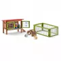 schleich FARM WORLD králičia klietka, farma, zvieratá z farmy / hračka z farmy, 3 roky, viacfarebná, plast