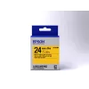 Epson kazeta s etiketami Pastel LK-6YBP čierna/žltá 24 mm (9 m)
