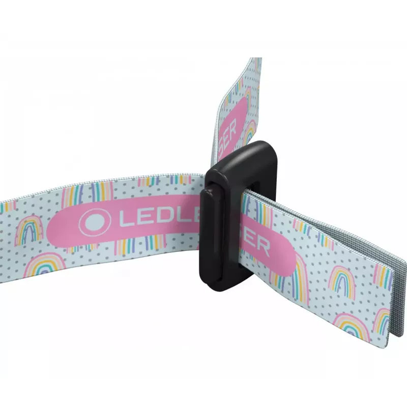 Čelová lampa Ledlenser KIDLED2 fialová biela LED 5 lm