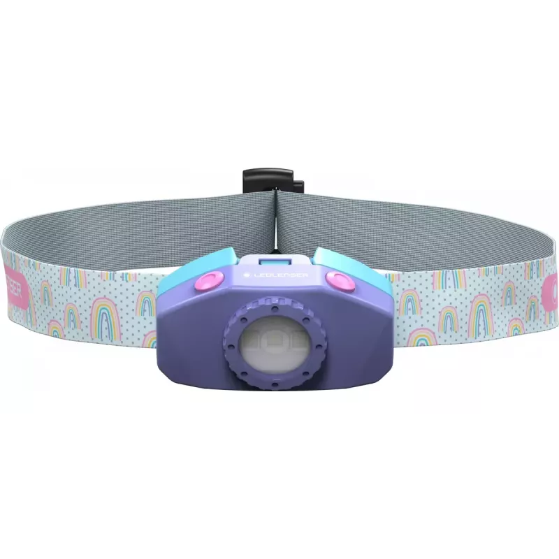 Čelová lampa Ledlenser KIDLED2 fialová biela LED 5 lm