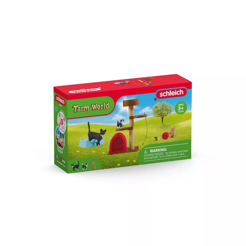 Sada na hranie Schleich FARM WORLD zábava pre milé mačiatka
