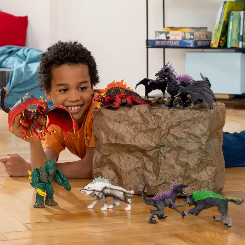 Hračka Schleich ELDRADOR CREATURES Tieňový drak čierna fialová 70152