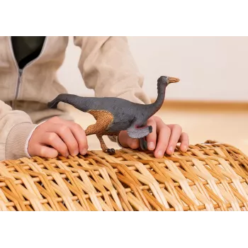 schleich Dinosaurs Gallimimus, 4 rok(y), Dobývanie Zeme, Dinosaury a sopka, hnedá, sivá, červená