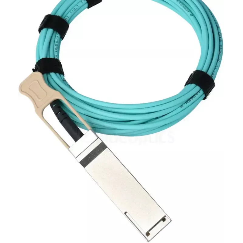Sklenené vlákno InfiniBand kábel BlueOptics QSFP56–QSFP56 15 m oranžový
