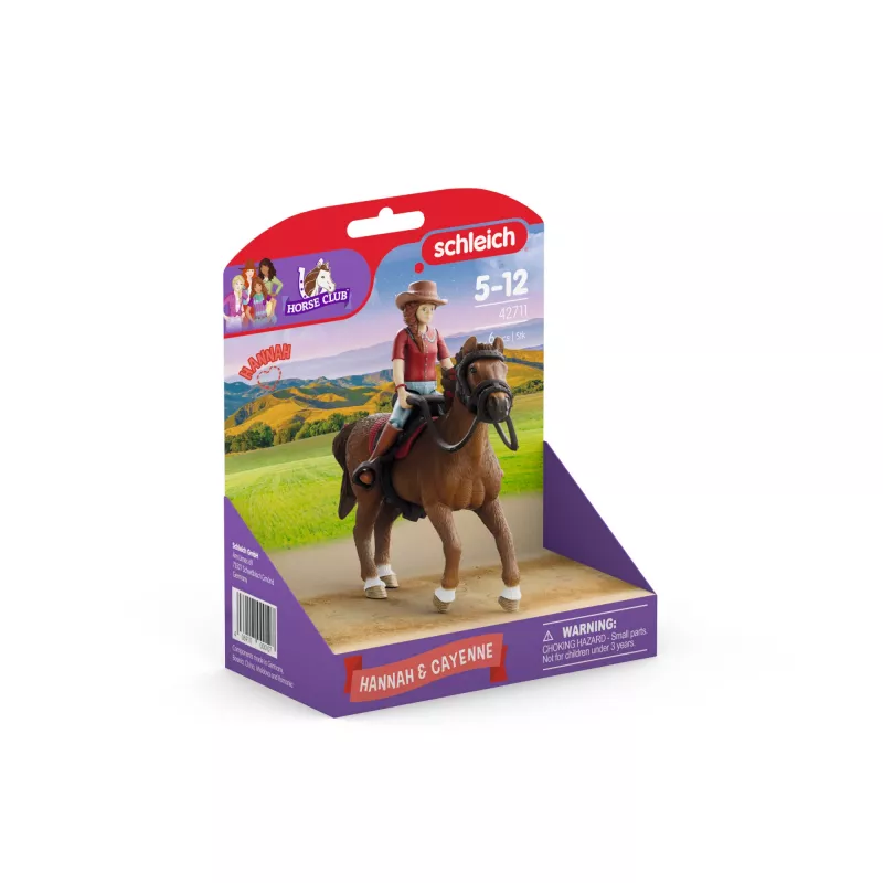 schleich HORSE CLUB Hannah & Cayenne, 5 rokov, kone, viacfarebný