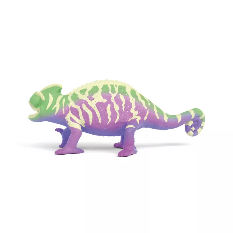 schleich Caspar chameleón v dúhových farbách, 3 roky, viacfarebný, plast