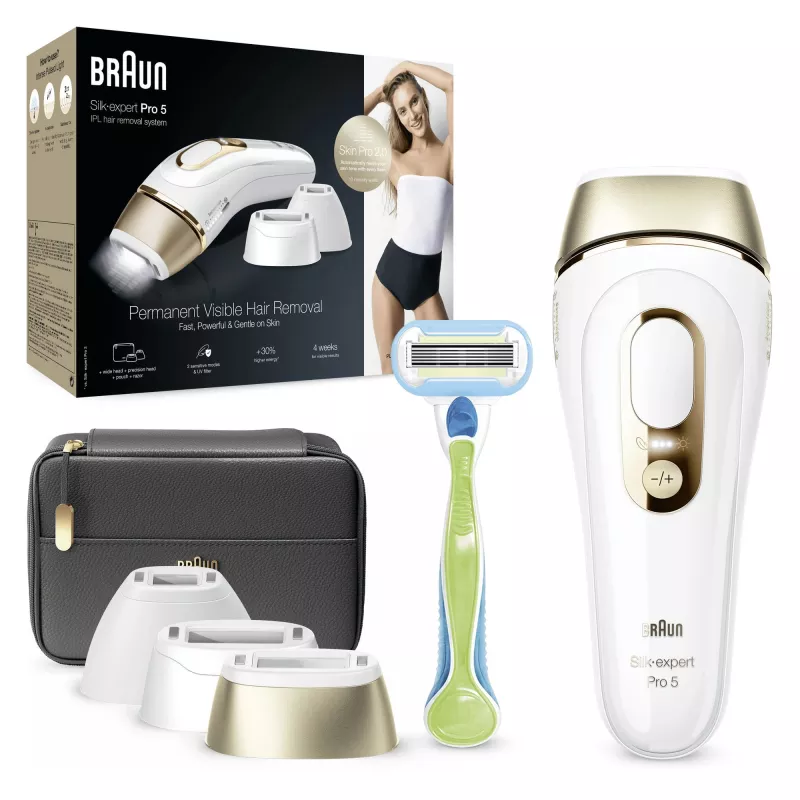 Braun Silk-expert Pro 5 PL5243 Intense Pulsed Light (IPL) zlatá, biela