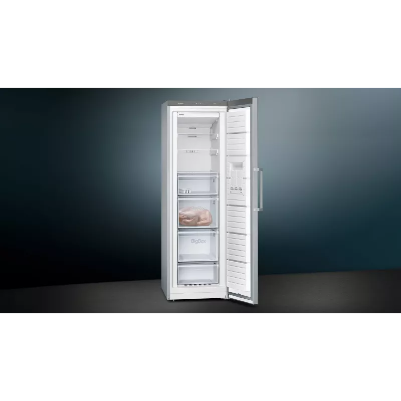 Siemens iQ300 GS36NVIEP mraznička voľne stojaca 242 l nerezová