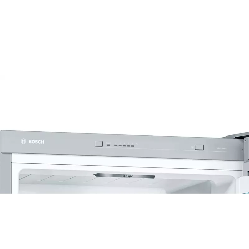 Bosch Serie 4 KGV332LEA chladnička s mrazničkou voľne stojaca 289 L ušľachtilá oceľ