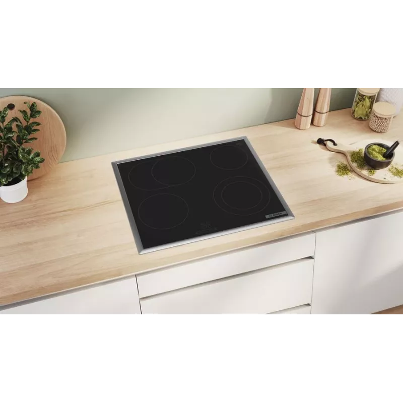 Bosch Serie 4 PKN645BA2E varná doska čierna vstavaná 60 cm sklokeramická varná doska 4 zóny