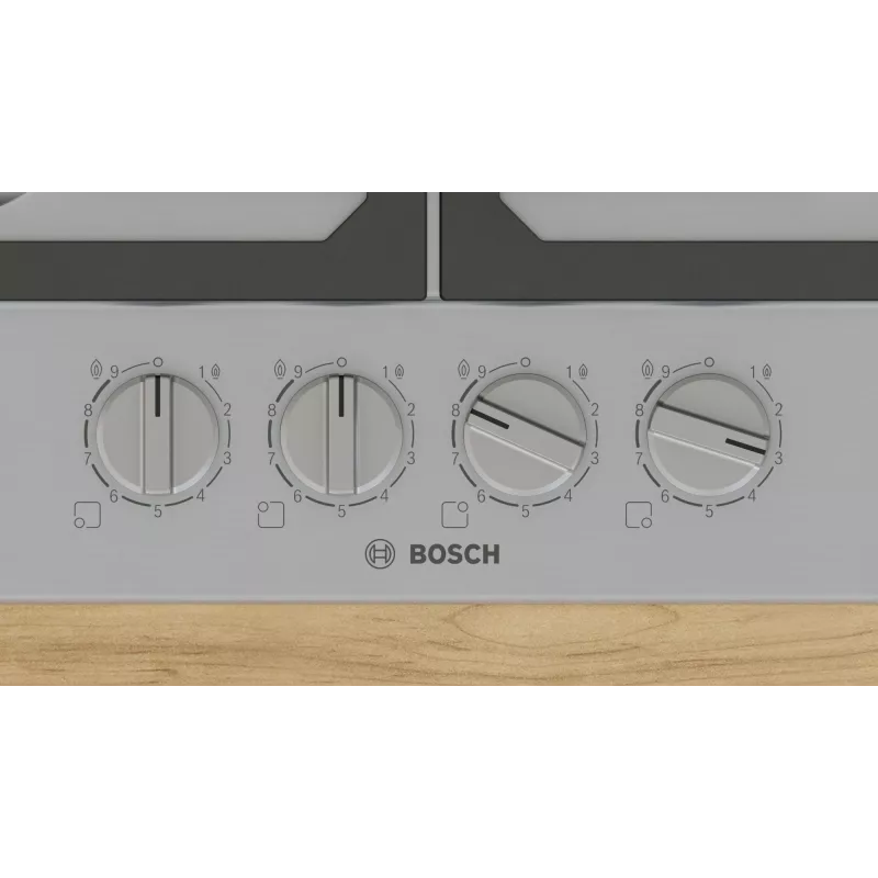 Bosch Serie 6 PCP6A5I90 Varná doska nerez vstavaná 60 cm plynová 4 zóny