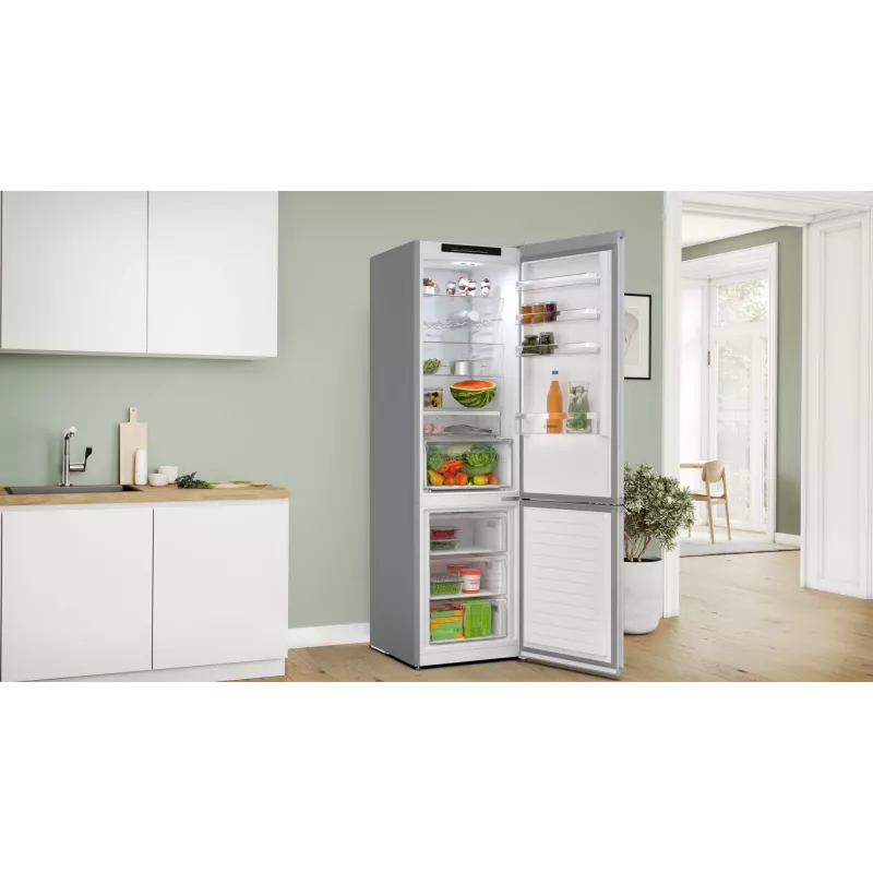 Bosch Serie 4 KGN392LAG Chladnička s mrazničkou voľne stojaca 363 l metalická