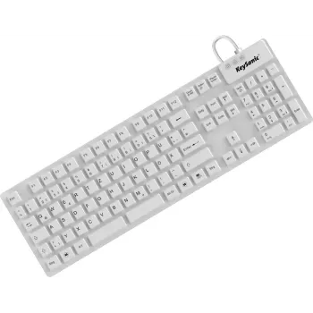 KeySonic KSK-8030 IN (DE) biela klávesnica priemyselná USB QWERTZ nemčina