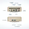 Mini PC FutureNUC Lux NUC 13i5HL – Intel Core i5-13420H, 16 GB DDR4, 512 GB SSD, Intel Iris Xe, Windows 11 Pro, zlatá