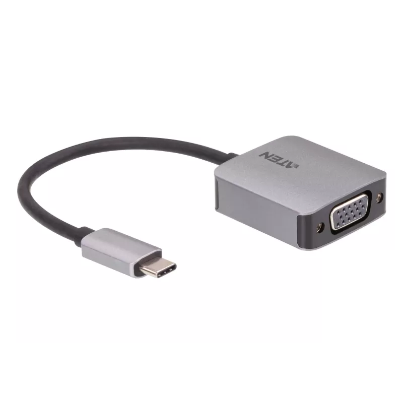 Adaptér ATEN USB-C na VGA, USB Type-C, VGA (D-Sub), konektor samec, konektor samica, rovný, rovný