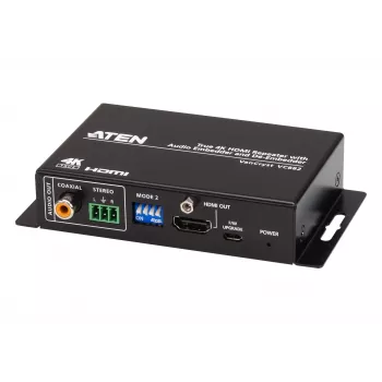 ATEN True 4K HDMI opakovač s audio embedder a de-embedder