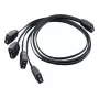 Kábel Silverstone CPL03 0,3 m 4 x 4-pin PWM 4-pin PWM