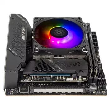 Ventilátor Silverstone Hydrogon H90 ARGB 9,2 cm čierny 500-2600 RPM