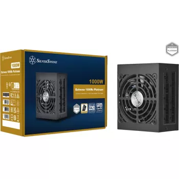 Silverstone Technology Extreme 1000Rz Platinum (čierna, 2x 12-pin vysokovýkonná GPU, 8x PCIe, manažment káblov, 1000 Watt)