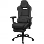 Aerocool ROYALASHBK prémiová ergonomická herná stolička s opierkou na nohy Aeroweave technológia čierna