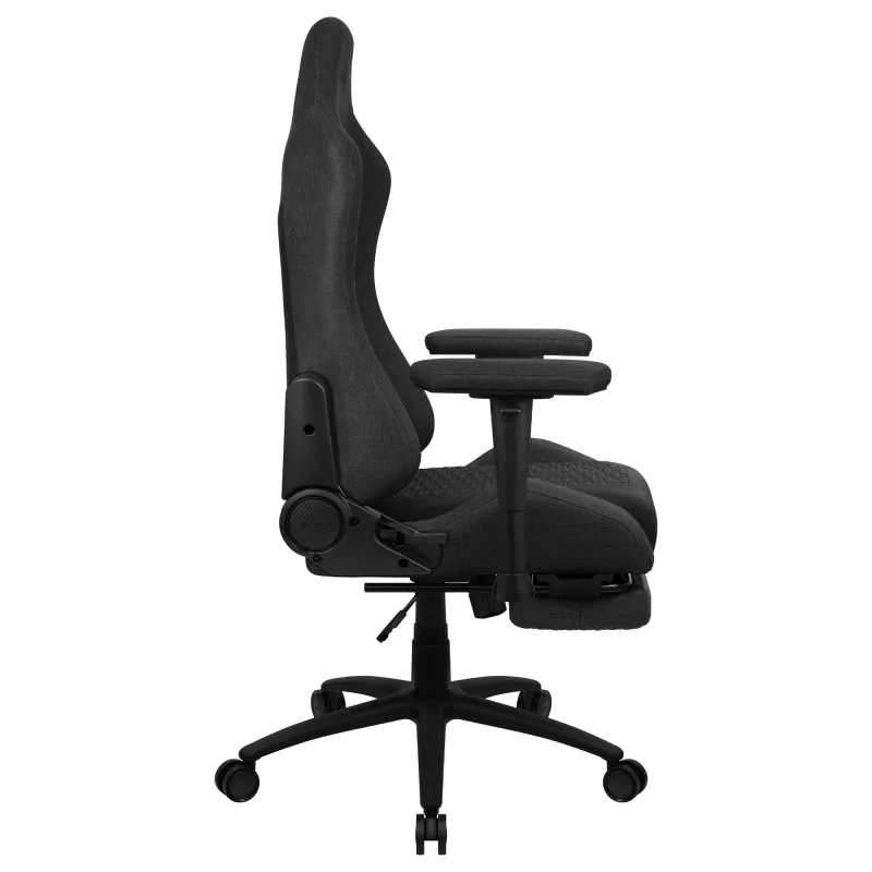 Aerocool ROYALASHBK prémiová ergonomická herná stolička s opierkou na nohy Aeroweave technológia čierna