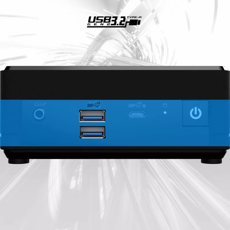 MSI Cubi N ADL-006DE Intel® N N200 4 GB DDR4-SDRAM 128 GB SSD Windows 11 Pro Mini PC čierny