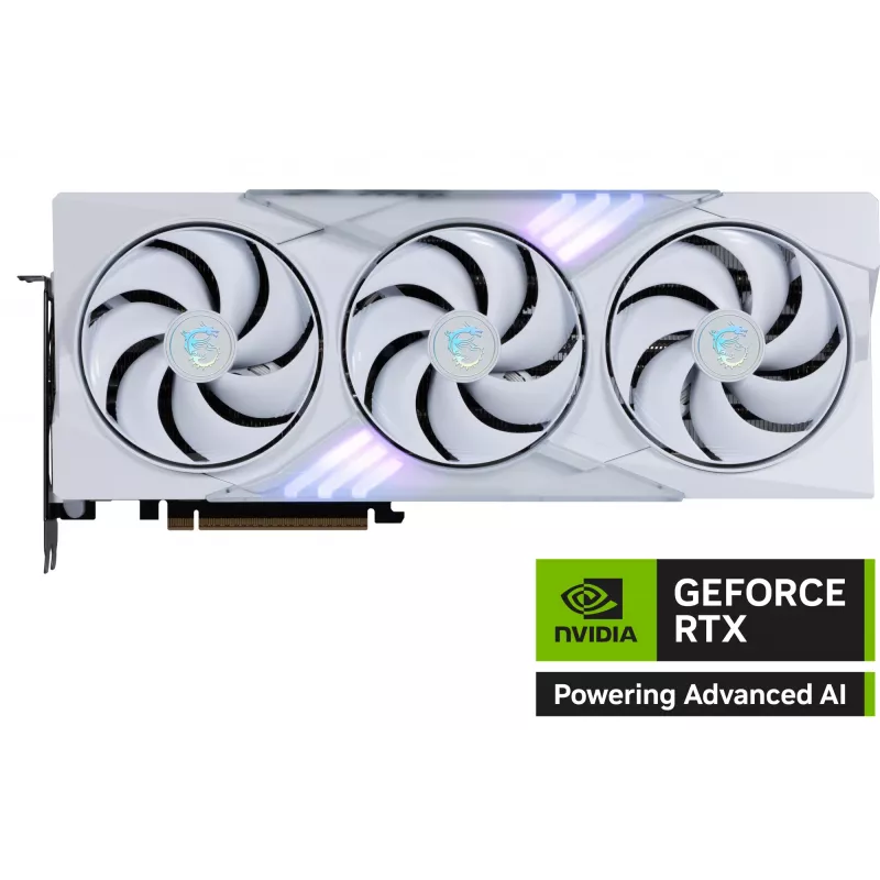 Grafická karta MSI GeForce RTX 5080 16 GB GDDR7, PCIe 5.0, 256-bit, 3xDP 2.1a + HDMI 2.1b, 360 W, 3 ventilátory, biela