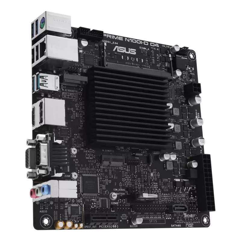 Základná doska ASUS PRIME N100I-D D4, Intel čipset, NA socket, mini ITX