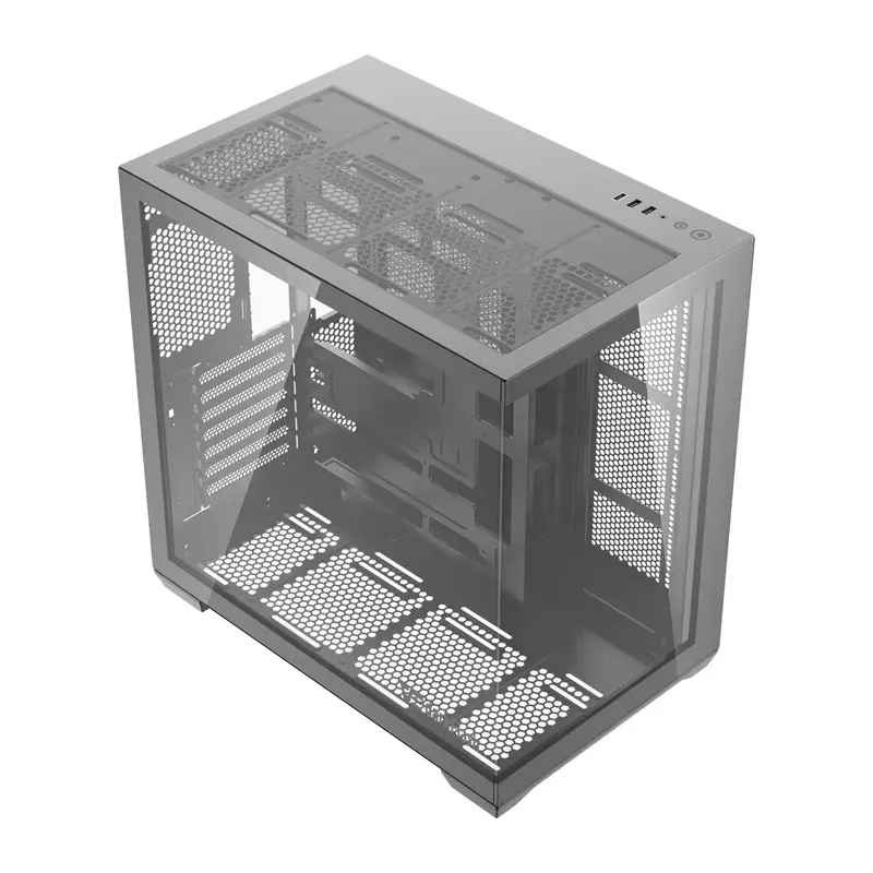 Počítačová skriňa Darkflash C280 (čierna) – Mid-Tower kompatibilná s ATX, predný mesh panel