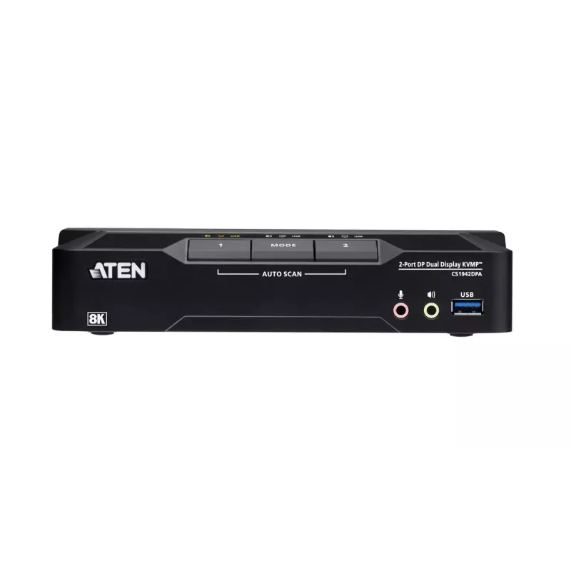 KVM prepínač ATEN CS1942DPA 2-port USB 3.0 Dual-Display DisplayPort 8K 60Hz