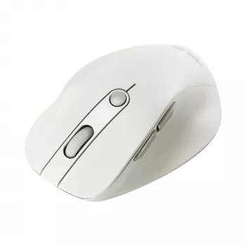 Bezdrôtová myš pre pravákov ASUS MD105 MK-WH — RF + Bluetooth, 2400 DPI, koliesko, batéria, béžová