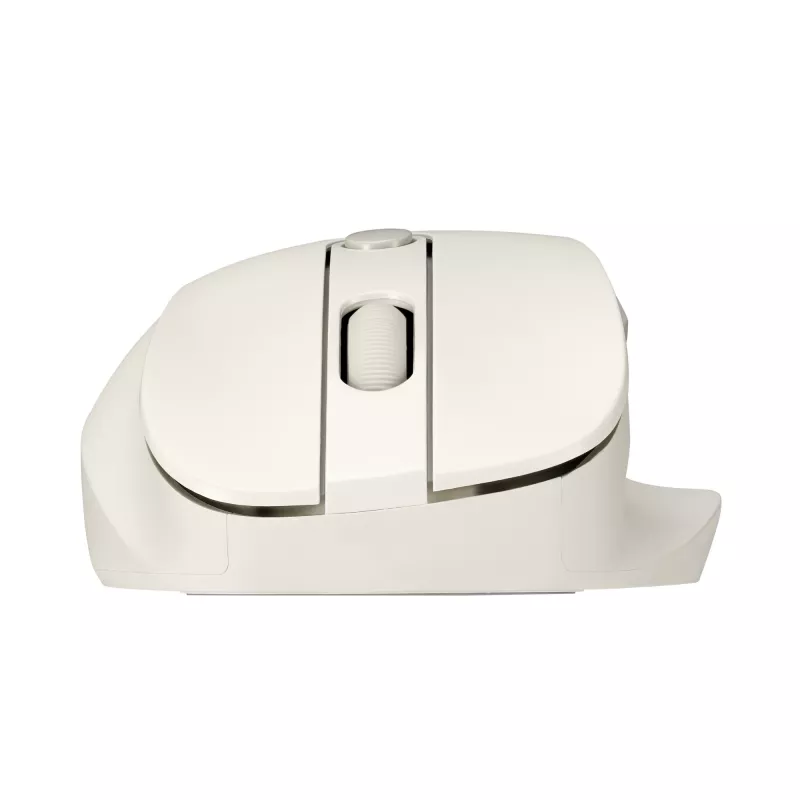 Bezdrôtová myš pre pravákov ASUS MD105 MK-WH — RF + Bluetooth, 2400 DPI, koliesko, batéria, béžová