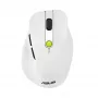 Myš ASUS MD105 /VT-GN — pre pravákov RF wireless + Bluetooth, 2400 DPI, koliesko, na batérie, biela/zelená