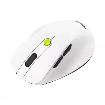 Myš ASUS MD105 /VT-GN — pre pravákov RF wireless + Bluetooth, 2400 DPI, koliesko, na batérie, biela/zelená