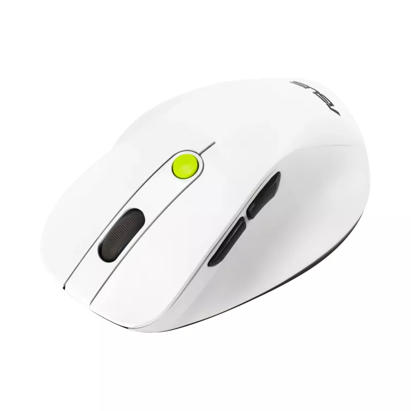 Myš ASUS MD105 /VT-GN — pre pravákov RF wireless + Bluetooth, 2400 DPI, koliesko, na batérie, biela/zelená