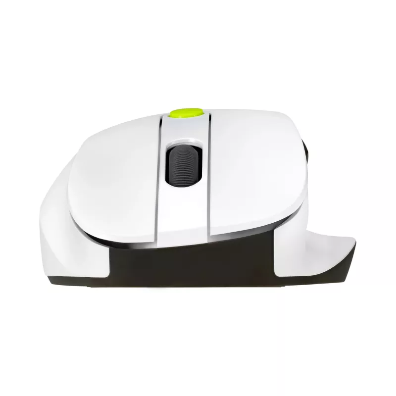Myš ASUS MD105 /VT-GN — pre pravákov RF wireless + Bluetooth, 2400 DPI, koliesko, na batérie, biela/zelená