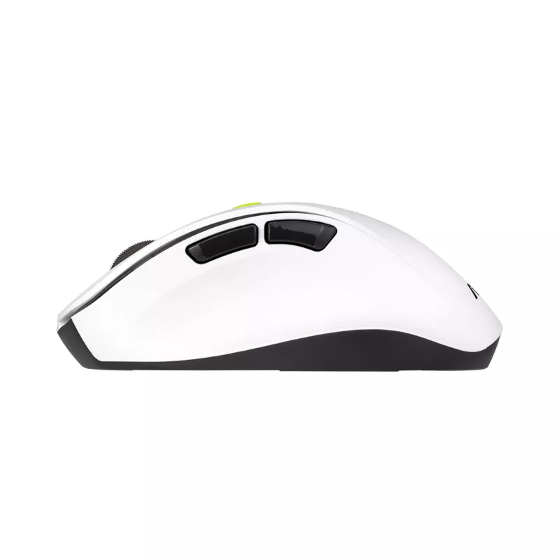 Myš ASUS MD105 /VT-GN — pre pravákov RF wireless + Bluetooth, 2400 DPI, koliesko, na batérie, biela/zelená