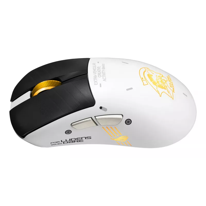Herná myš ASUS ROG Keris II Origin-KJP, pre pravákov, optická 42 000 DPI, RF Wireless + Bluetooth + USB-A, 6 tlačidiel, viacfarebná