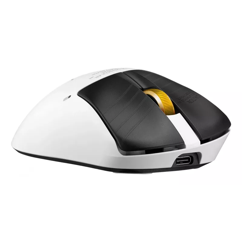 Herná myš ASUS ROG Keris II Origin-KJP, pre pravákov, optická 42 000 DPI, RF Wireless + Bluetooth + USB-A, 6 tlačidiel, viacfarebná