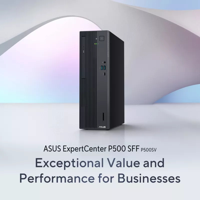 Desktop PC ASUS ExpertCenter P500 SFF P500SV-05210H009X — Intel Core 5 210H, 16 GB DDR5, 512 GB SSD, Windows 11 Pro, sivá