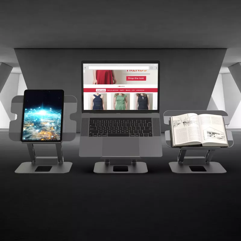 j5create JTS327 Multi-Angle 4K Docking Stand, stojan na laptop, sivý, hliník, 40,6 cm (16