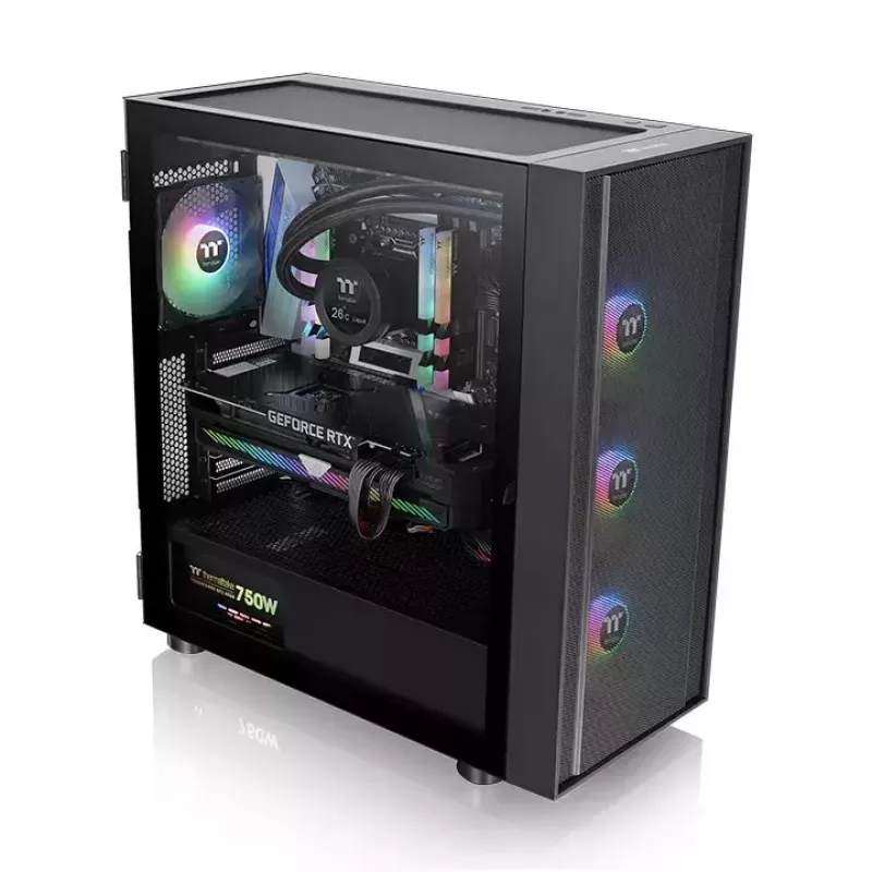 PC skriňa Thermaltake H570 TG ARGB Midi Tower čierna