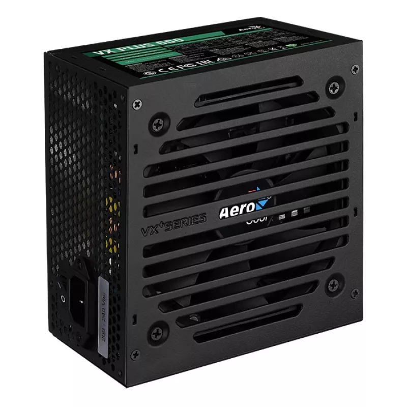 Aerocool VX PLUS 600 napájací zdroj 600 W 20+4 pin ATX ATX čierny