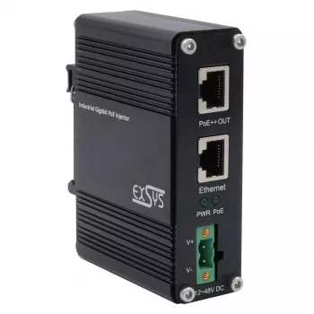 EXSYS PoE++ Gigabit Injector 90W -40°C až +80°C