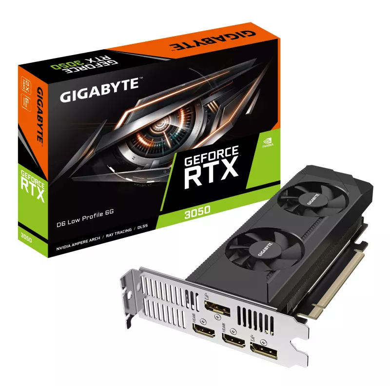 Grafická karta GIGABYTE GeForce RTX 3050 D6 6GB GDDR6 (GV-N3050D6-6GL)